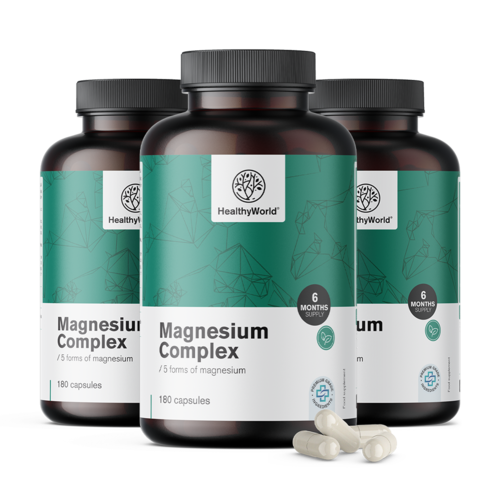 3x Complesso di magnesio, totale 540 capsule
