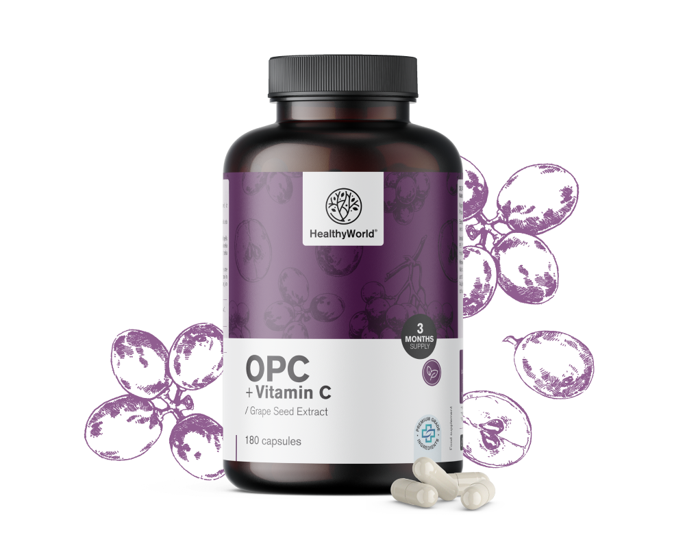 OPC – da semi d'uva + vitamina C