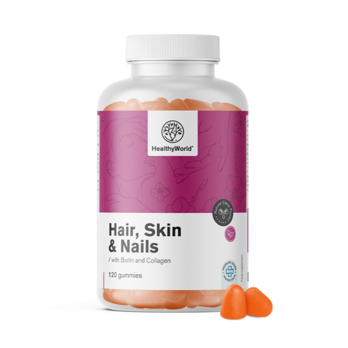 Hair, Skin & Nails – Gommose per capelli, pelle e unghie, 120 caramelle gommose