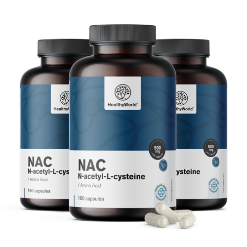 3x NAC 500 mg, totale 540 capsule