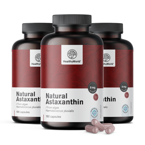 3x Astaxantina naturale 160 mg, totale 540 capsule