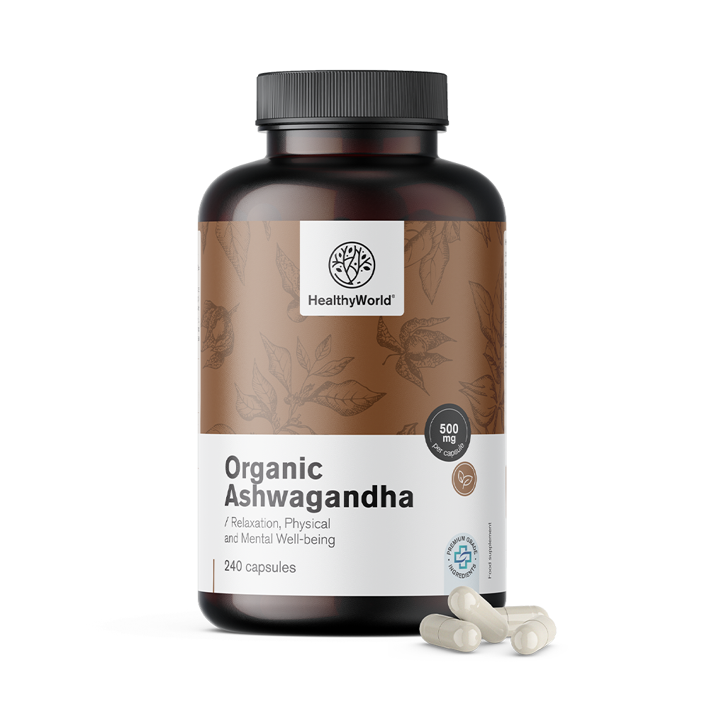 BIO Ashwagandha 500 mg in capsule.