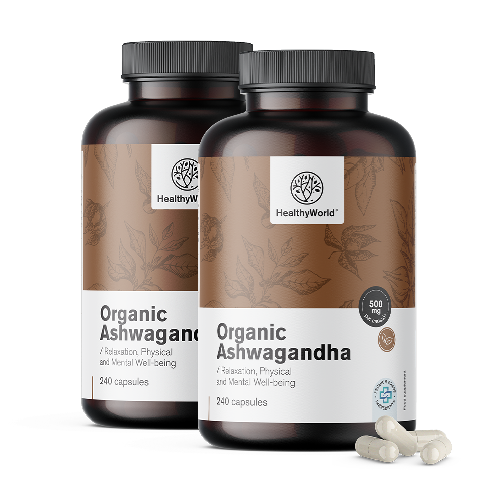 BIO Ashwagandha 500 mg in capsule.