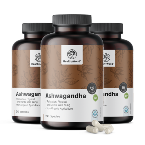 3x Ashwagandha 500 mg, totale 720 capsule