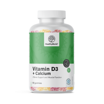 Vitamina D3 + Calcio, 60 caramelle gommose