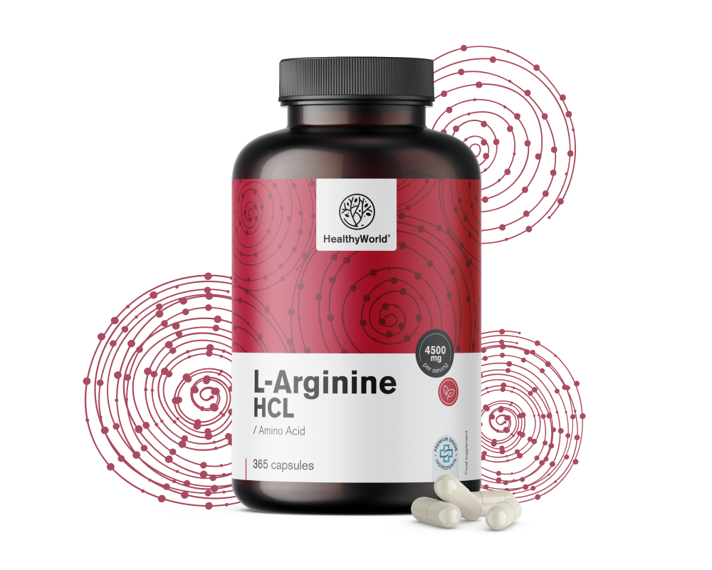 L-arginina HCL 4500 mg