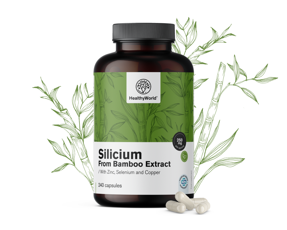 Silicio 250 mg – dall'estratto di bambù