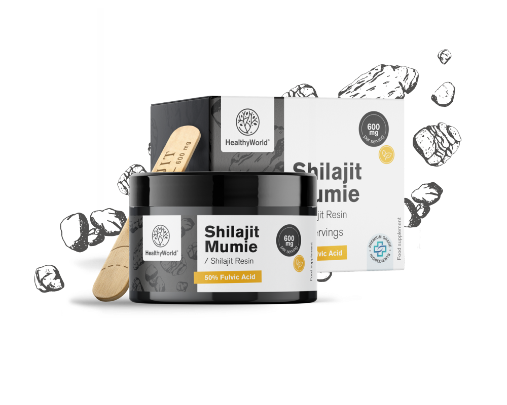 Shilajit Mumio 600 mg – resina