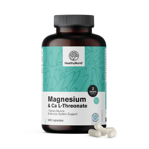 Magnesio + Calcio L-treonato, 240 capsule
