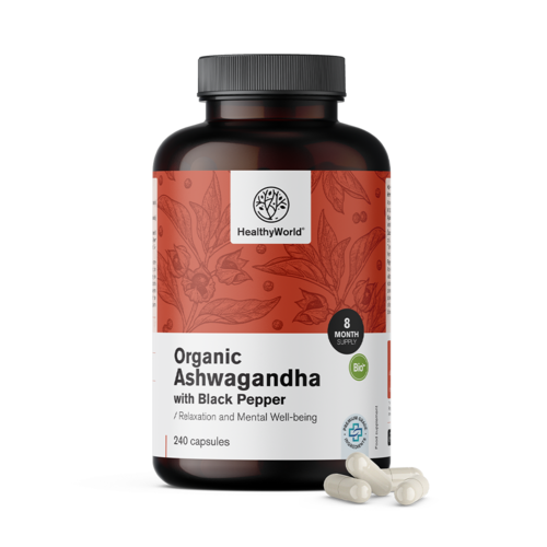 BIO Ashwagandha con pepe nero, 240 capsule