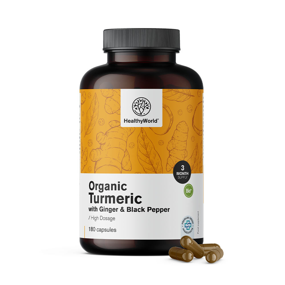 BIO Curcuma 1440 mg - con zenzero e pepe nero.