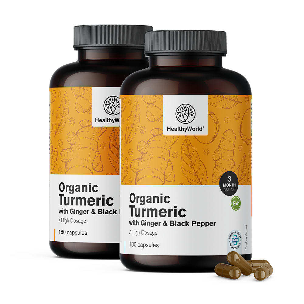 BIO Curcuma 1440 mg - con zenzero e pepe nero.
