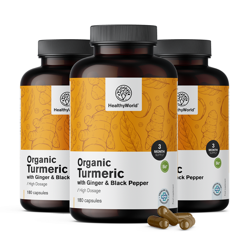 BIO Curcuma 1440 mg - con zenzero e pepe nero.