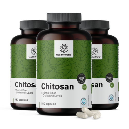 3x Chitosano 3000 mg, totale 540 capsule