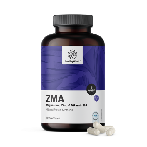 ZMA – magnesio, zinco e B6, 180 capsule