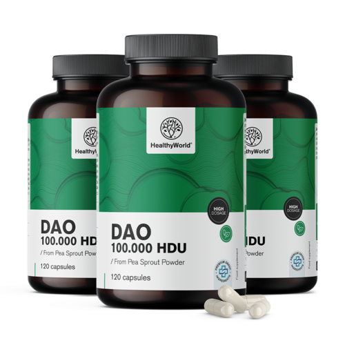 3x DAO diaminossidasi 100.000 HDU, totale 360 capsule