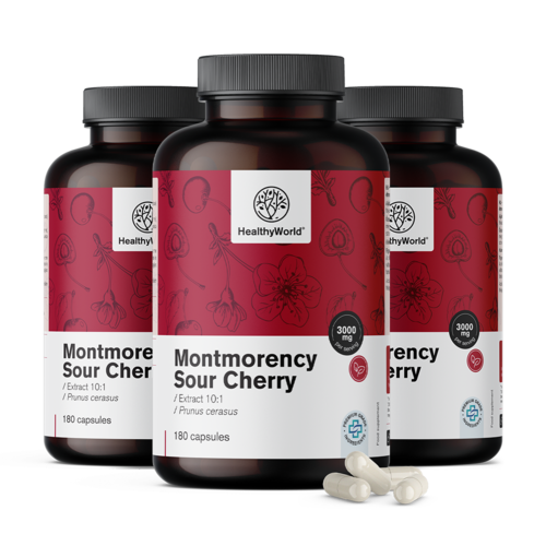 3x Ciliegia Montmorency 3000 mg, totale 540 capsule