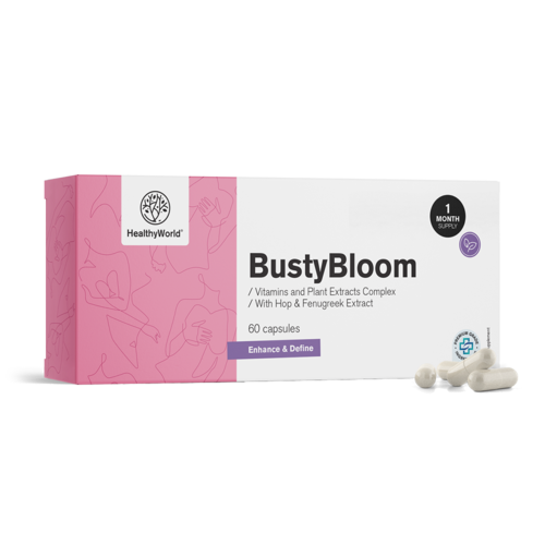 BustyBloom – complesso di vitamine ed estratti vegetali, 60 capsule