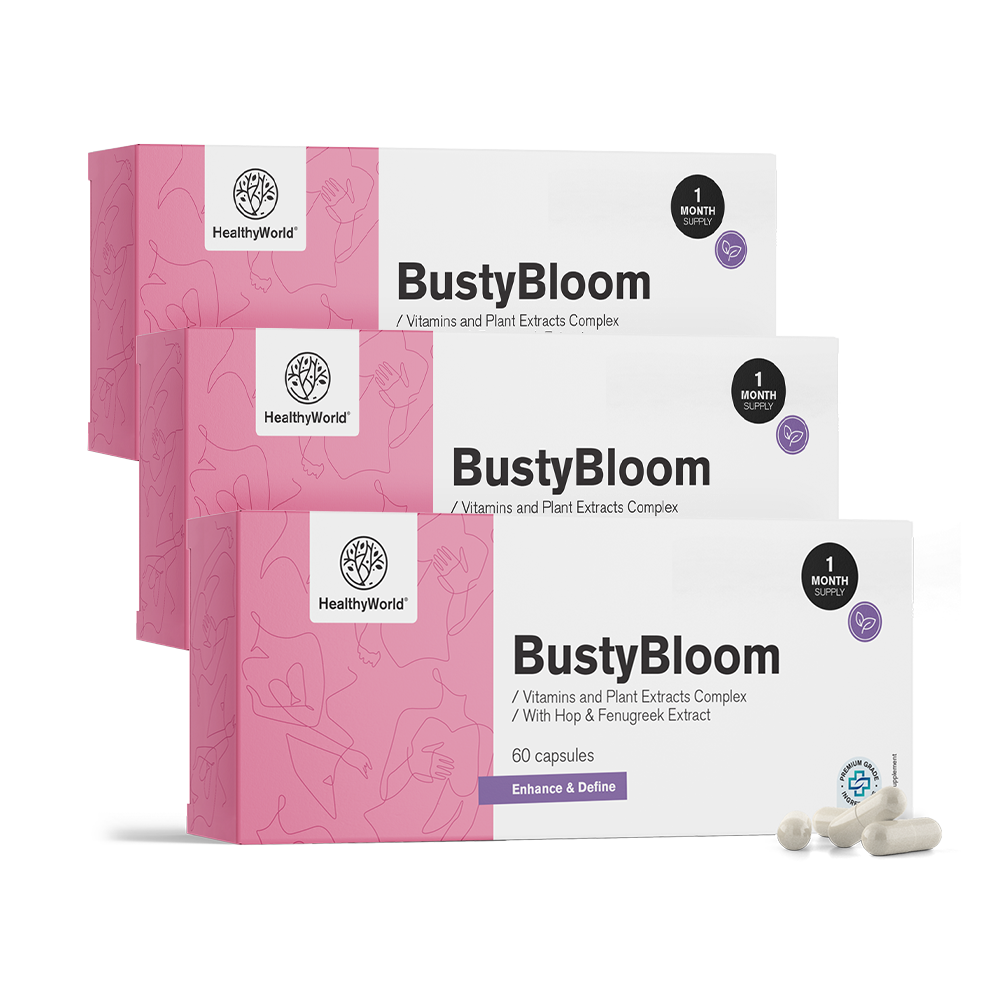 BustyBloom - complesso di vitamine ed estratti vegetali.