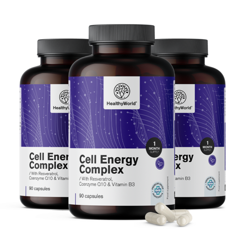3x Cell Energy – complesso per il metabolismo energetico, totale 270 capsule